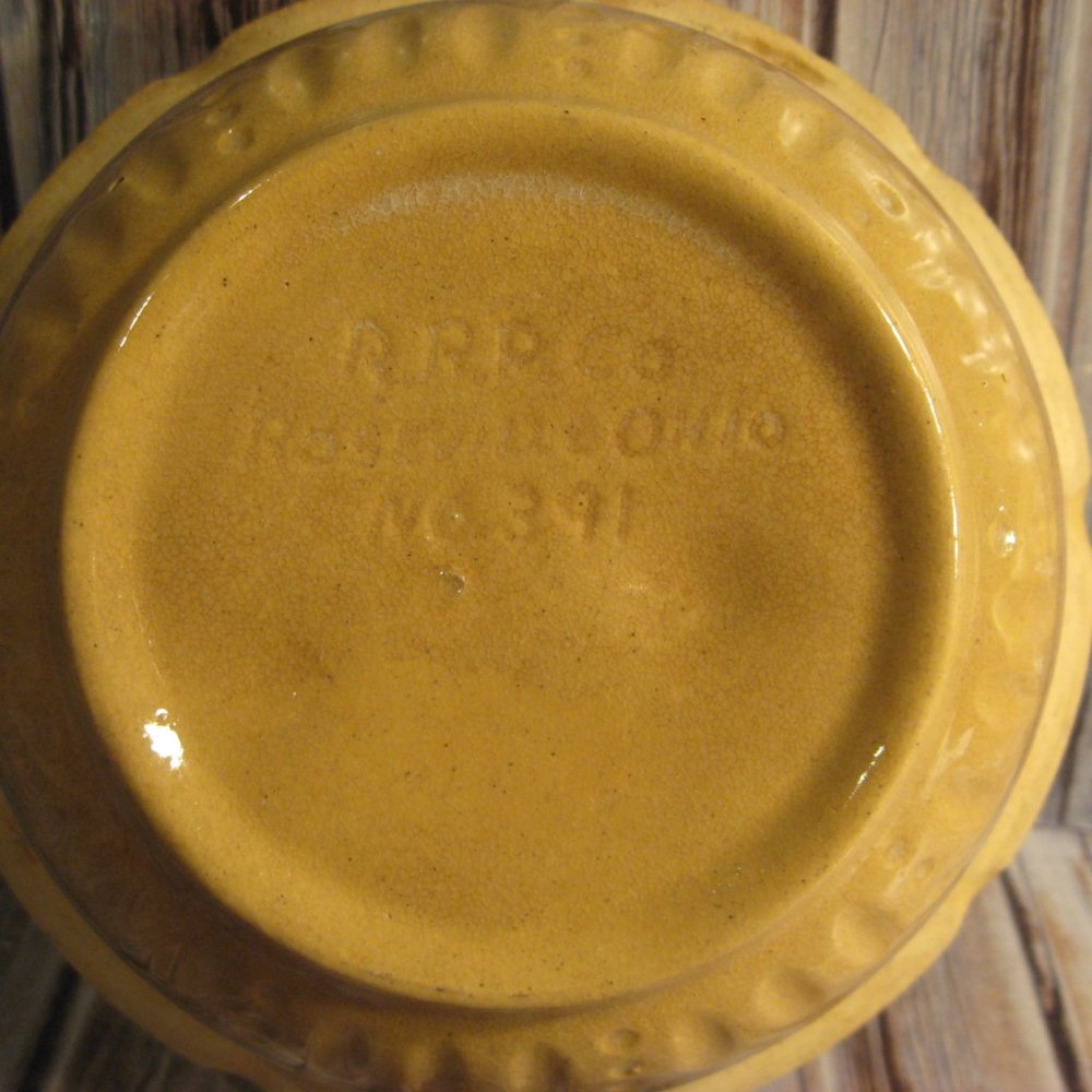 R.R.P. CO. ROBINSON RANSBOTTOM RED & WHITE BANDS #391 STONEWARE BOWL - Picture 3 of 3